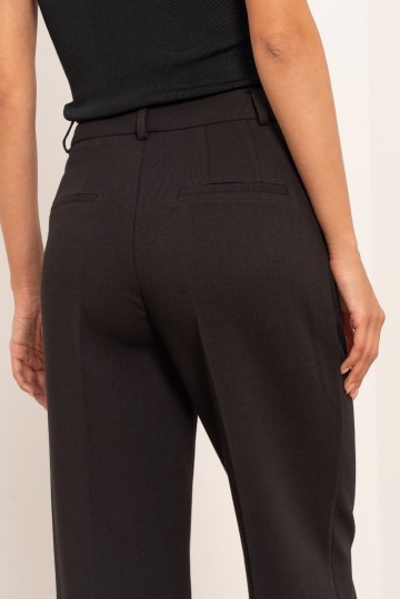 ATTENTIF PANTALON STRAIGHT BLACK W