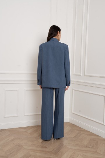 ATTENTIF PANTALON STRAIGHT D BLUE