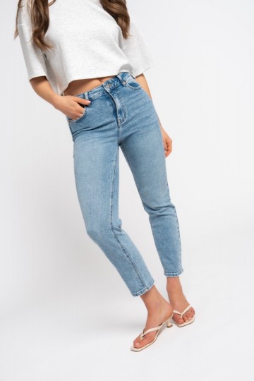 REDIAL JEANS MOM M BLEU S