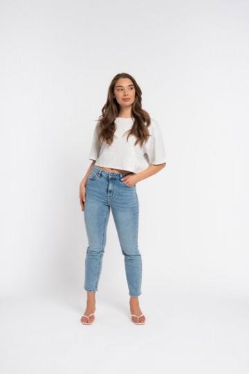 REDIAL JEANS MOM M BLEU S