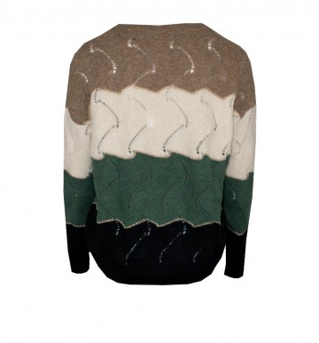 HASHTAG BIJ MARLEEN TRUI GEBREID V HALS