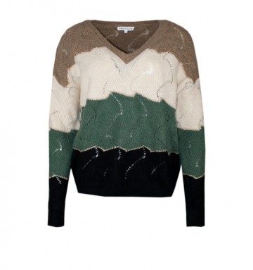 HASHTAG BIJ MARLEEN TRUI GEBREID V HALS