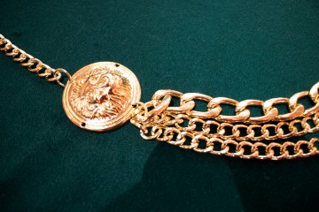 HASHTAG BIJ MARLEEN CHAIN BELT LION GOLD NEW