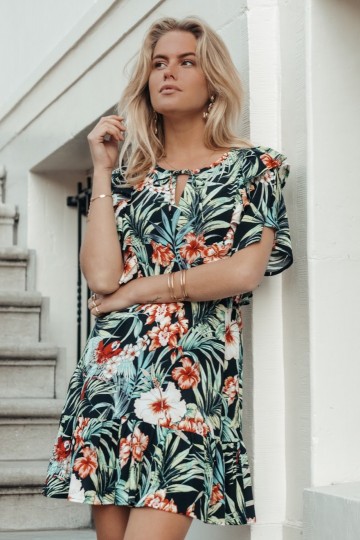 HASHTAG BIJ MARLEEN COLOURFUL REBEL VIVA DRESS