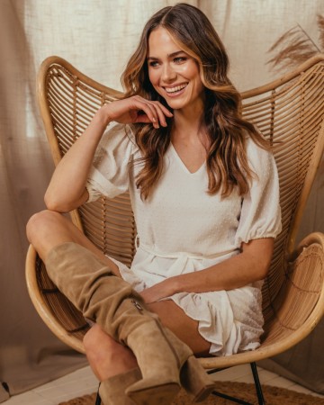 LOFTY MANNER DRESS MAAIKE WHITE