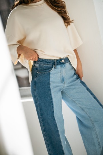REDIAL JEANS TWO TONED