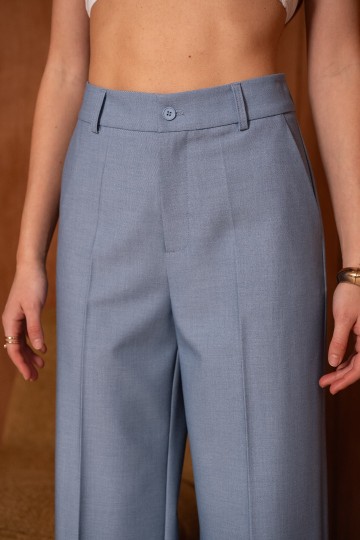 ATTENTIF PANTALON STRAIGHT BLUE