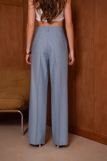 ATTENTIF PANTALON STRAIGHT BLUE