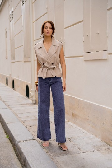 ATTENTIF GILET BEIGE