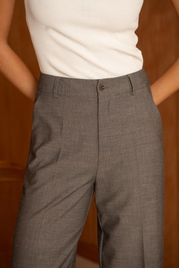 ATTENTIF PANTALON TAUPE N