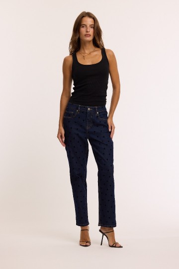 REDIAL MOM JEANS D BLUE