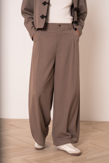 ATTENTIF PANTALON BALLOON TAUPE