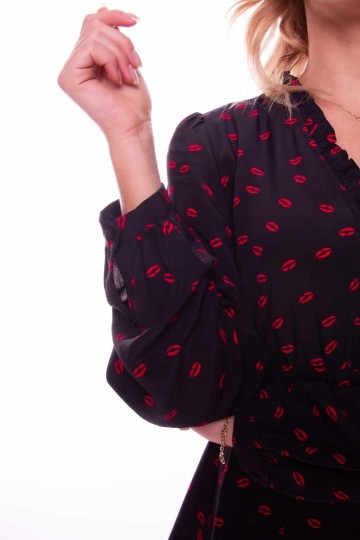 HASHTAG BIJ MARLEEN COLOURFUL REBEL XHILLY LIPS BOHEMIAN BLOUSE