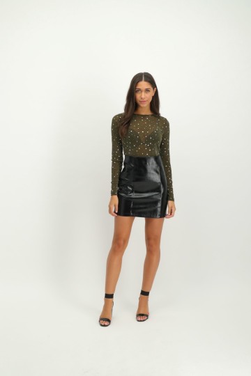 HASHTAG BIJ MARLEEN LOFTY MANNER SKIRT MALINI BLACK