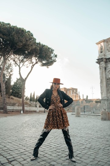 COLOURFUL REBEL PAISLEY DRESS