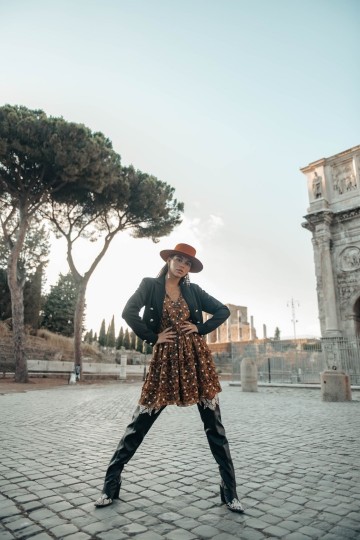 COLOURFUL REBEL PAISLEY DRESS