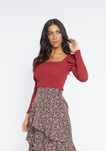 LOFTY MANNER TOP ABIGAIL RED