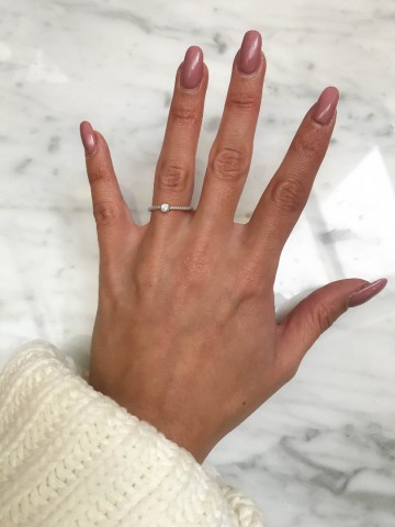 HASHTAG BIJ MARLEEN STARDUST TWISTED DIAMOND RING ZILVER