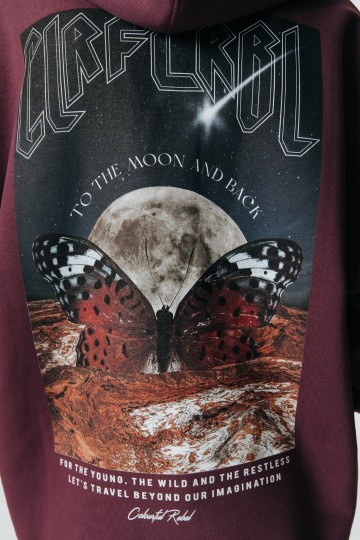 COLOURFUL REBEL HOODIE BUTTERFLY