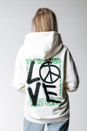 COLOURFUL REBEL HOODIE PEACE