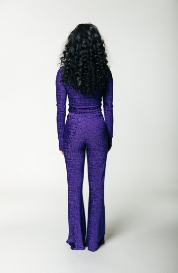 COLOURFUL REBEL TOP VELVET PURPLE